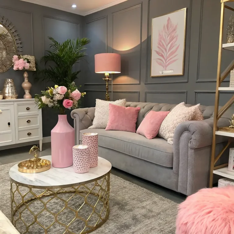 15 Stunning Pink and Grey Living Room Ideas for Cozy Spaces