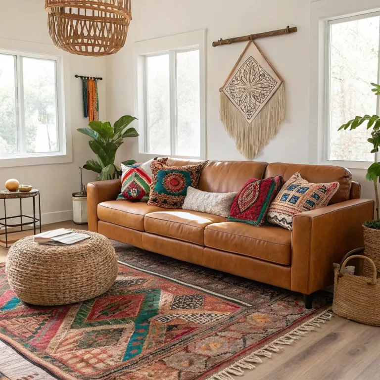 12 Trendy Camel Leather Couch Living Room Ideas to Copy Today