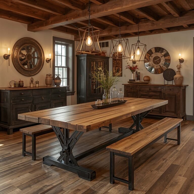12 Creative Farmhouse Dining Table Ideas for Rustic Charm