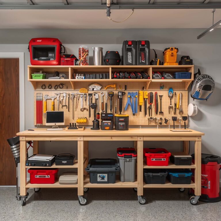 10 Stylish Garage Workbench Ideas and Modern Designs