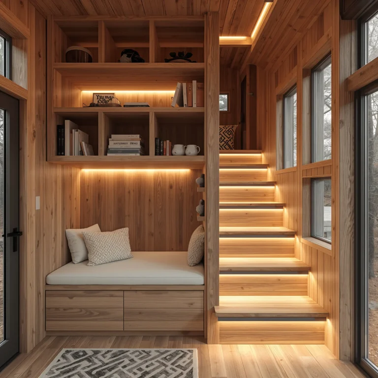 10 Creative Tiny House Stairs Ideas for Perfect Space Use