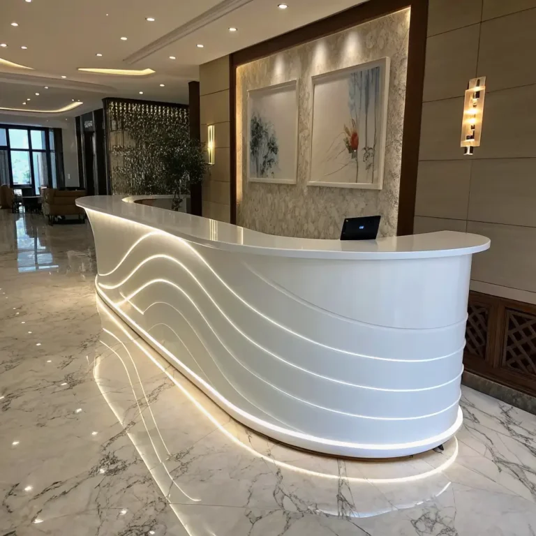 10 Stunning Reception Counter Design Ideas for Modern Spaces