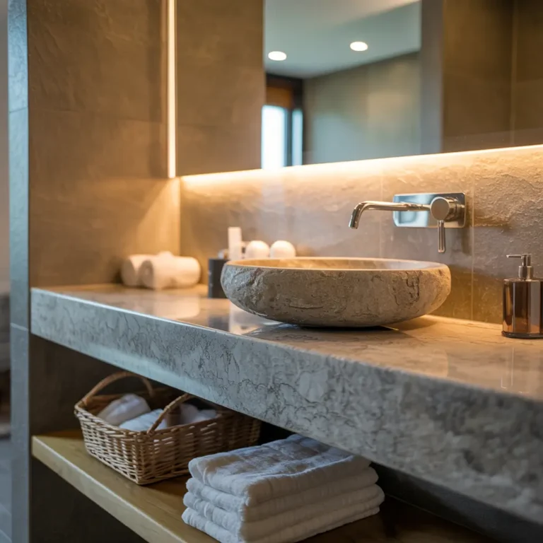 10 Amazing Basin Counter Design Ideas For Luxury Bathrooms