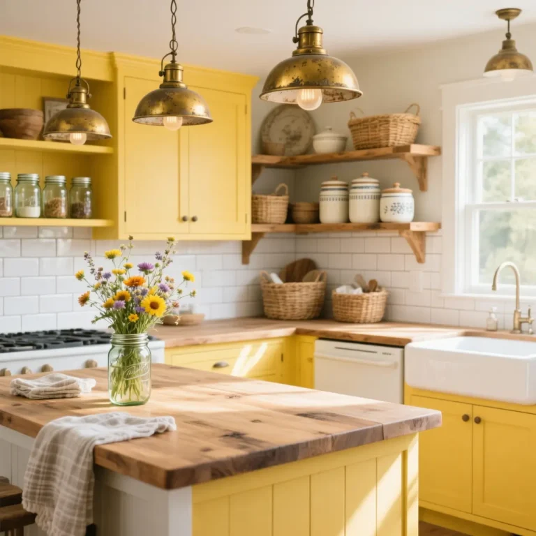 10 Stunning Yellow Kitchen Cabinets Ideas for Modern Homes