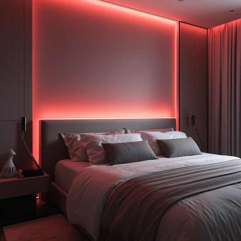 10 Magical Red Lights Bedroom Ideas for Romantic Mood