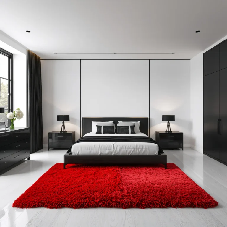 10 Stunning Red Rug Bedroom Ideas for Cozy Luxury Vibes