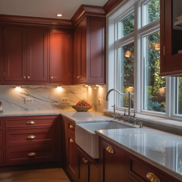 10 Amazing Dark Red Kitchen Ideas for Modern Homes