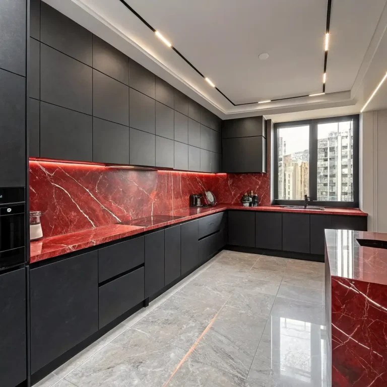 10 Gorgeous Red Marble Kitchen Ideas Bold Interior Designs
