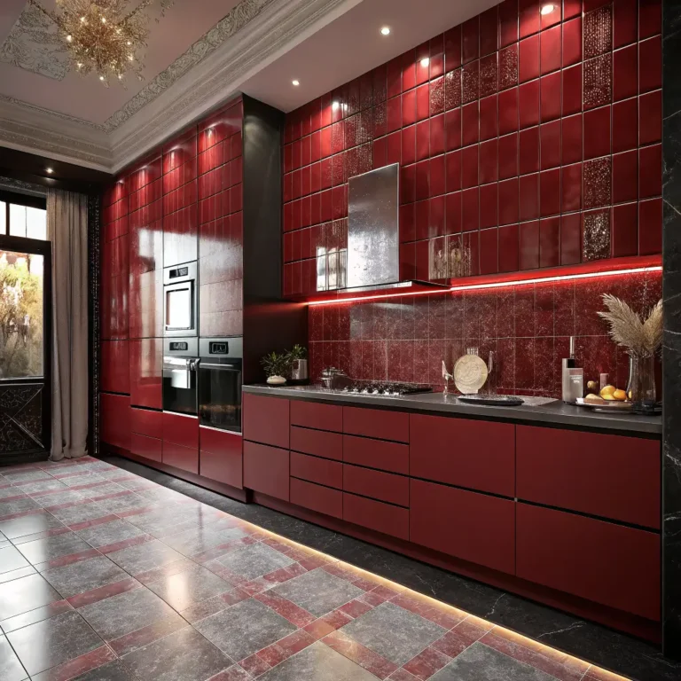 10 Stunning Red Tile Kitchen Ideas for Modern Homes