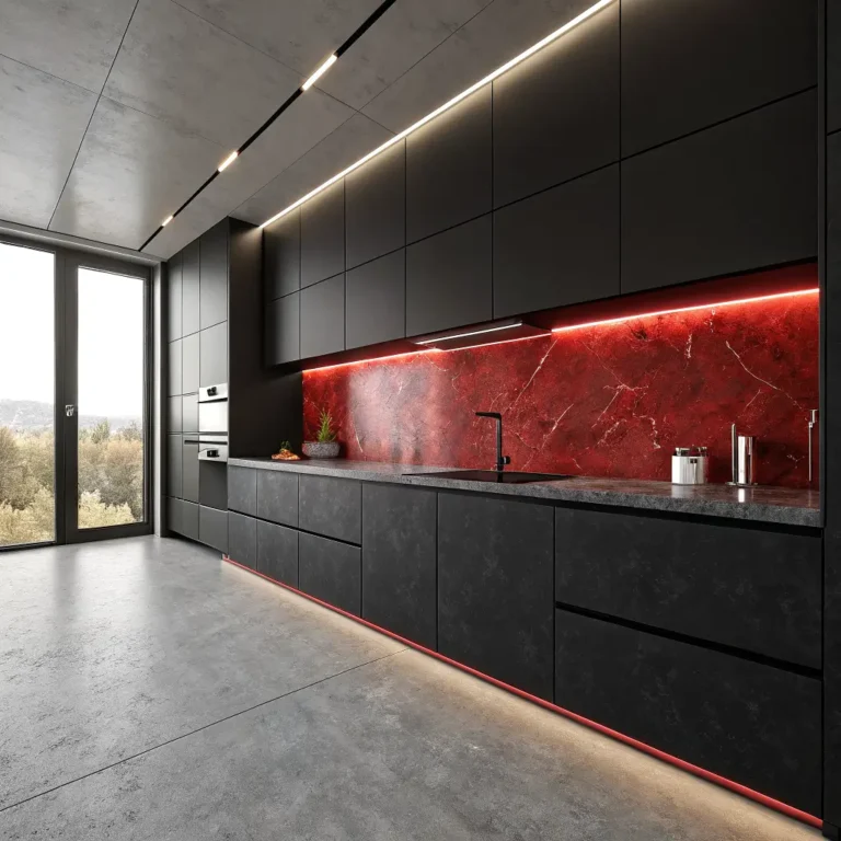 10 Beautiful Red Granite Kitchen Ideas for Modern Living