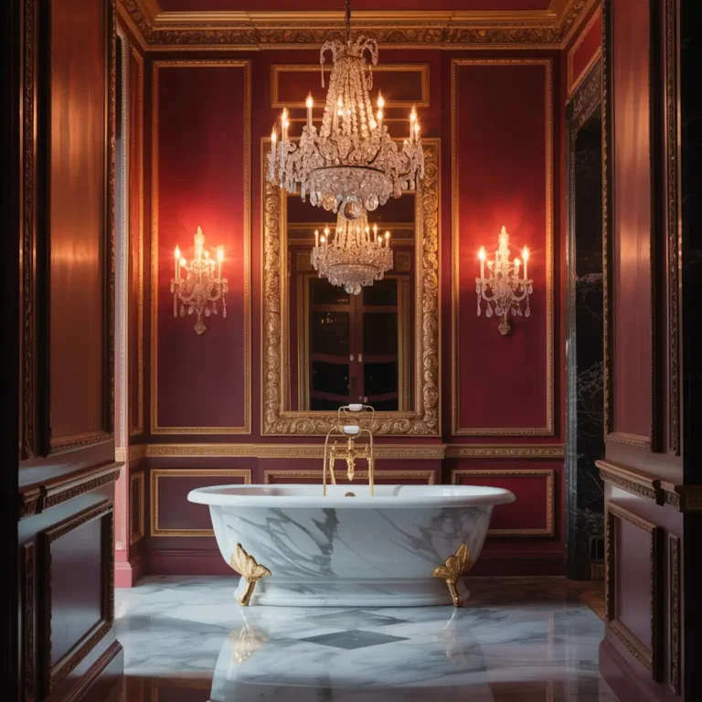10 Amazing Dark Red Bathroom Ideas for Modern Spa Look