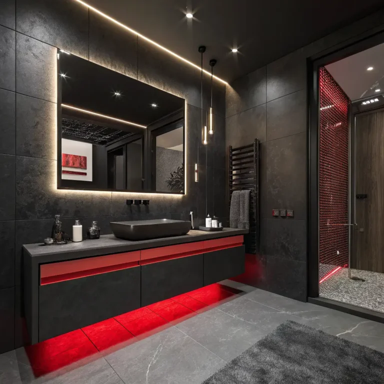10 Beautiful Red Bathroom Aesthetic Ideas Modern Style