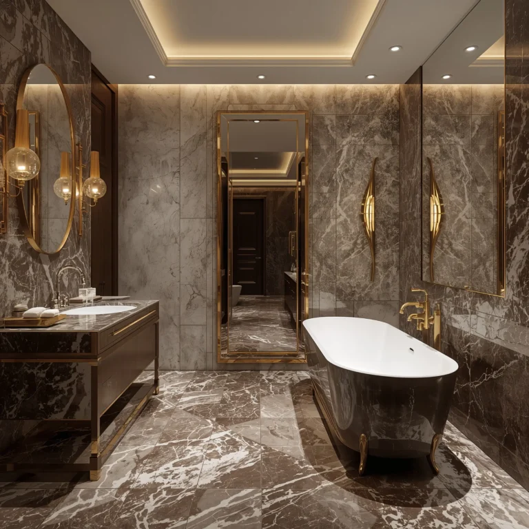10 Gorgeous Chocolate Brown Bathroom Ideas for Small Spaces