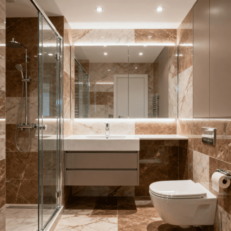 10 Elegant Brown Marble Bathroom Ideas for Modern Homes
