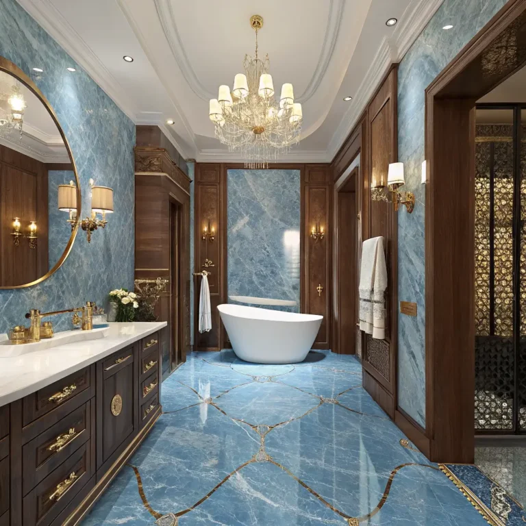 10 Gorgeous Blue and Brown Bathroom Ideas for Luxury Style