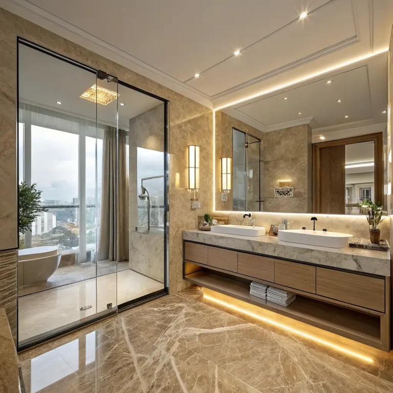 10 Elegant Light Brown Bathroom Ideas for Hotel Vibes