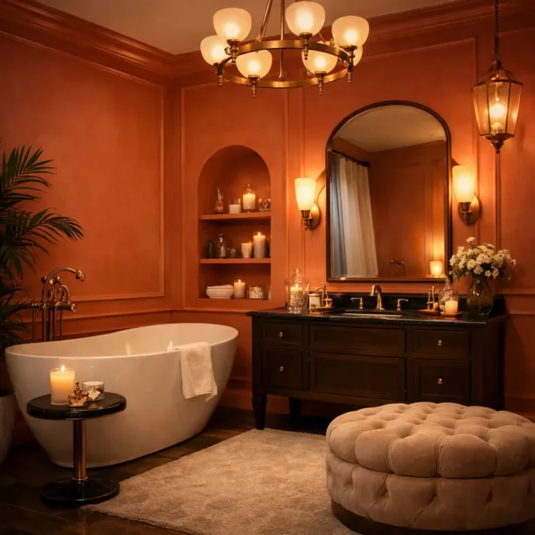10 Stunning Orange Bathroom Wall Ideas to Brighten Your Space