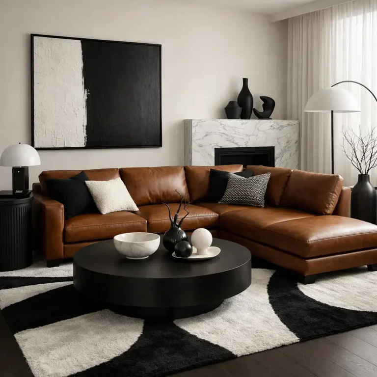10 Stunning Brown Leather Sectional Living Room Ideas to Transform Your Space