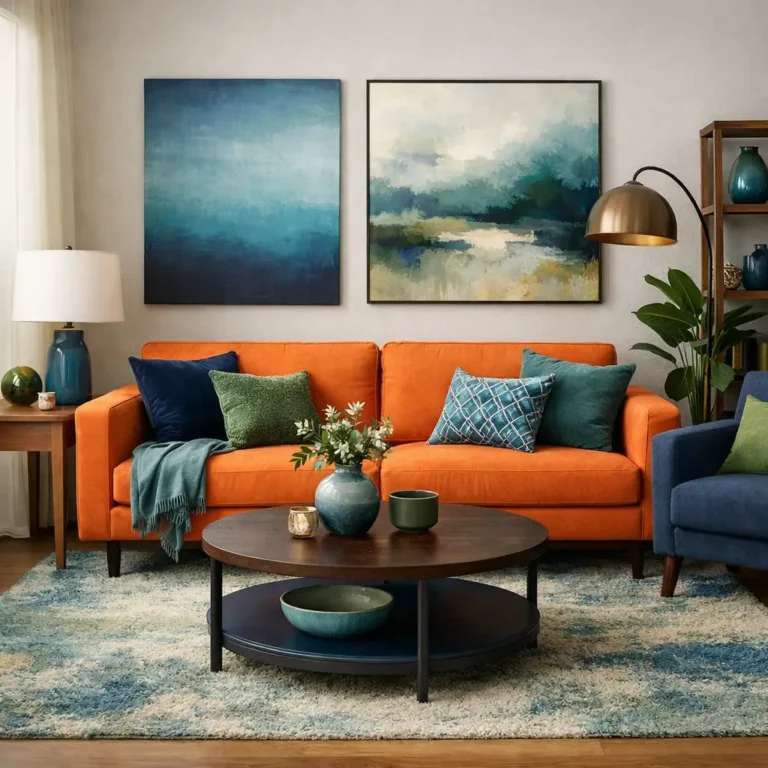 10 Vibrant Orange Sofa Living Room Ideas to Brighten Your Space