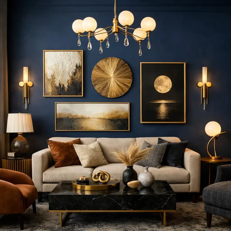 10 Stunning Blue and Gold Living Room Ideas to Elevate Your Space