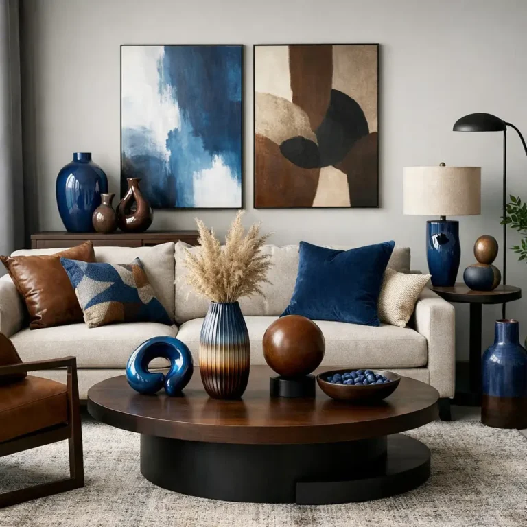 10 Stunning Blue and Brown Living Room Ideas You’ll Love