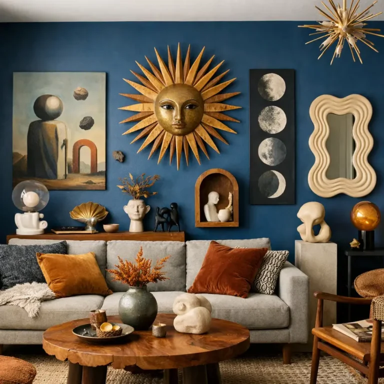 10 Stunning Blue Accent Wall Living Room Ideas