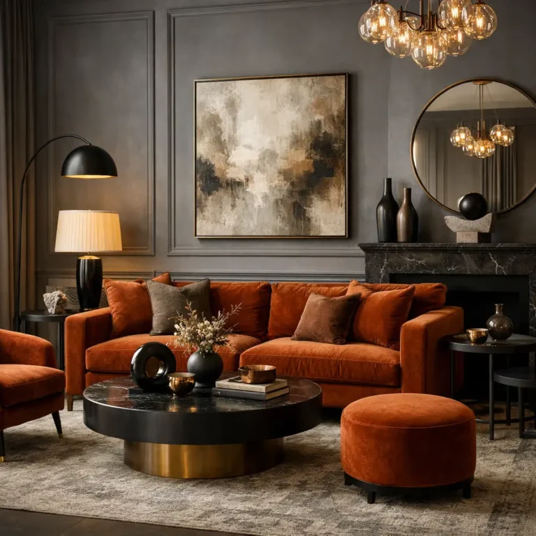 10 Stylish Grey and Burnt Orange Living Room Ideas to Transform Your Space