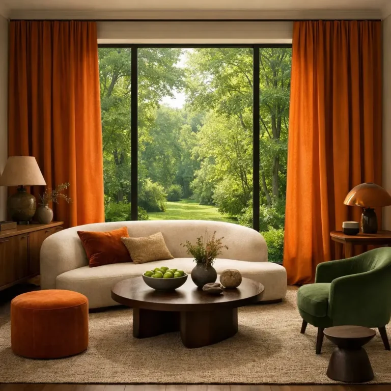 10 Stunning Burnt Orange and Green Living Room Ideas