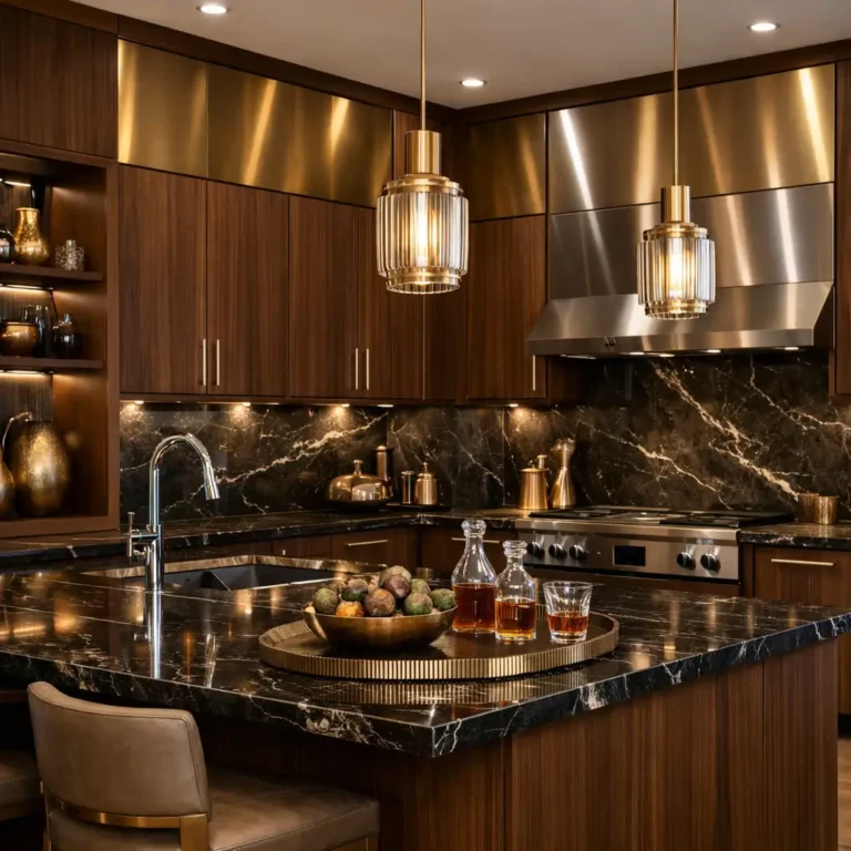 10 Stunning brown kitchen cabinets color schemes
