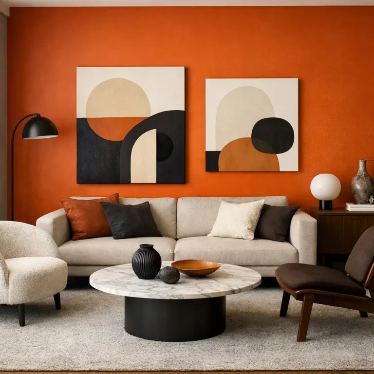 10 Gorgeous Orange Floor Living Room Ideas You’ll Love
