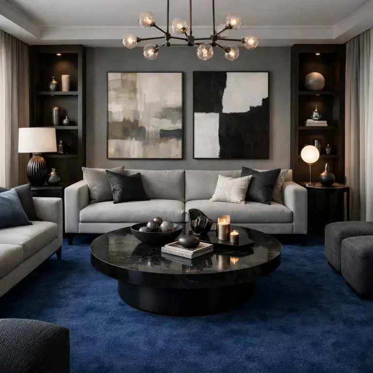 10 Stunning Blue Carpet Living Room Ideas to Refresh Your Space