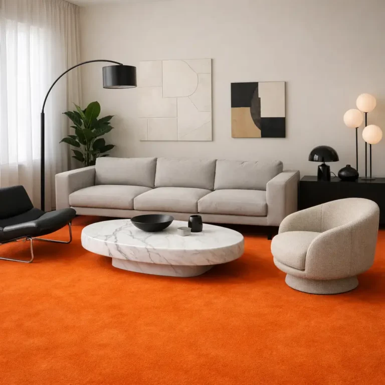 10 Stunning Orange Carpet Living Room Ideas to Transform Your Space