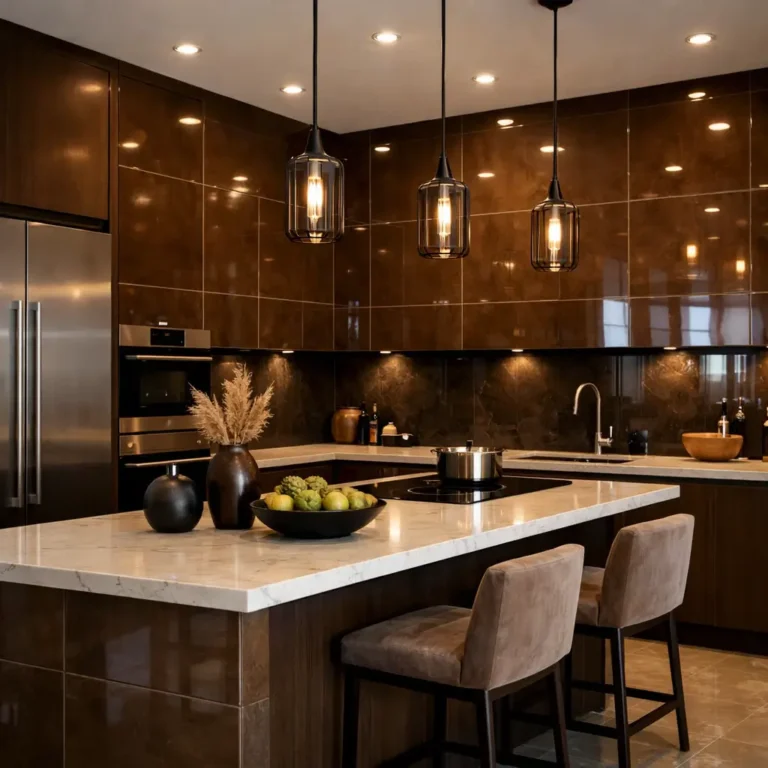 10 Stunning Kitchen Ideas Featuring Brown Tiles