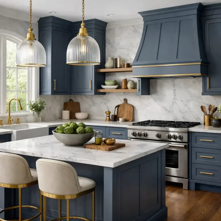 10 Amazing Slate Blue Kitchen Cabinet Ideas You’ll Love