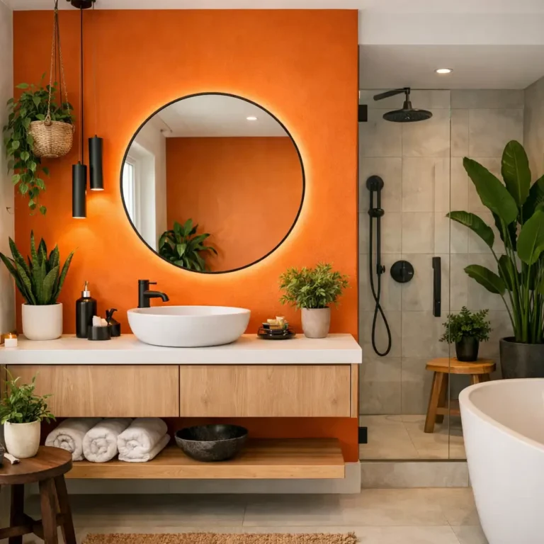 10 Stunning Orange and Green Bathroom Ideas for a Bold Refresh
