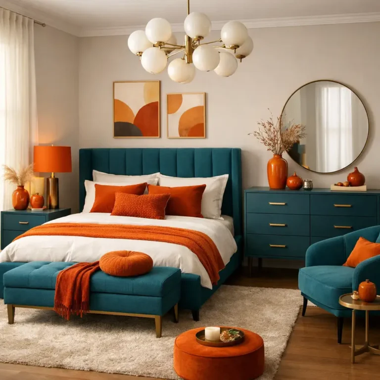 10 Stunning Teal and Orange Bedroom Ideas to Transform Your Space