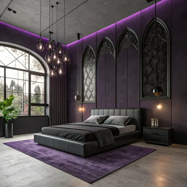 10 Gorgeous Purple Gothic Bedroom Ideas to Inspire You